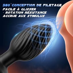Lzwintrading - Buttplug Vibrator met Afstandsbediening - 360° Rotatie Functie - Vibrators voor Vrouwen & Mannen - Prostaat Stimulator -Butt Plug met 7 Vibratie Standen - Sex Toys voor Koppels - Anale Speeltjes - Vibrerende Buttplug - Anaal Dildo — thumbnail 9