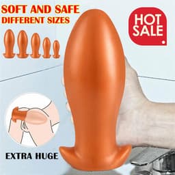 Anale-Dildo-Plug-Dong-Geribbelde-Kont-Enorme-Extra-Grote-XXL-voor-Mannen-Vrouwen-Seks-Speelgoed-M — thumbnail 2