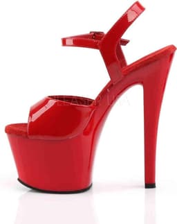 Pleaser - SKY-309 Sandaal met enkelband, Paaldans schoenen - Paaldans schoenen - 42 Shoes - Rood — thumbnail 3