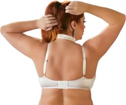 Cottelli Plus Size –  Beugel Beha met Transparante Cups en Spannende Buste Kraag Bandjes – Maat 85F – Wit — thumbnail 6
