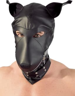 Leder imitatie hondenmasker — thumbnail 2