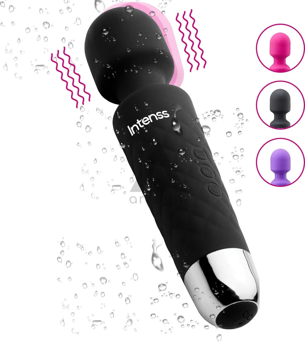 Intenss Vibrator Massager - Multifunctionele Stimulator - Seksspeeltje voor Vrouwen en Koppels - INTENSS Pure Series - Black Bride — afbeelding 1