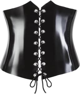 LateX – Latex Korset Klassiek en Uitdagend voor Extra Spanning en Uitdaging Maat XL - Zwart — thumbnail 3