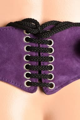 Korset Deluxe Leren Strap On - Paars — thumbnail 4