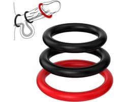 Cockring Siliconen 3 verschillende maten - Penisring - Sexspeeltjes voor mannen - Speeltjes voor koppels - Jespro