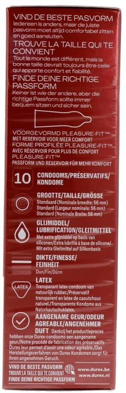 Durex - Condoooms Thin Feel Extra Lube 10 st. — thumbnail 10