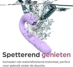 Sinsaa Lulu - Tong Vibrator - Likende Tong Vibrator - Clitoris Zuiger - Dildo Vibrator - Likkende Tong - Bef Vibrator - Clitoris Stimulator - Sex Toys voor vrouwen - 10 Likstanden - 6 Stootstanden - Siliconen - Voor hem - Voor haar — thumbnail 4