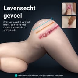 Dailyplay Levensechte Sekspop voor Mannen – TPE Sexpop - 17kg - 81cm - Pocket Pussy - Sex Toys Man - Masturbator – Kunstvagina - Real Doll — thumbnail 2