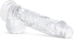 Jelly Dildo met Ballen - 13,5 cm — thumbnail 11