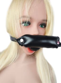 BNDGx® - Mond Gag - Zwart - 2 delig- Seks speeltje - Mond dicht seks speeltje rond bal mond strap masker bdsm fetish — thumbnail 4