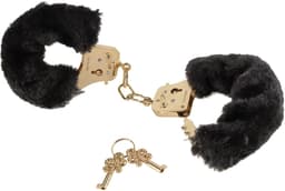 Fetish Fantasy FF Gold Deluxe Furry Cuffs — thumbnail 1