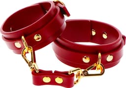 Luxe Enkelboeien van PU-leer en Nikkelvrij metaal - Ankle Cuffs - BDSM Boeien - Enkel Boeien voor bondage en sm - Seksspeeltje voor hem en haar - Sex Toy — thumbnail 1