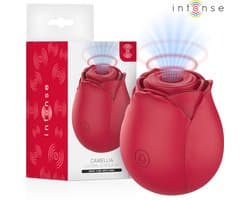 Krachtige Lucht Druk Clitoris Zuiger Camellia- Clitoris Zuiger in de vorm van een Roos -Luchtdruk Clitoris Stimulator - 10 Zuig Standen - Clitoris Zuiger en Vibrator - Oplaadbaar en Waterdicht