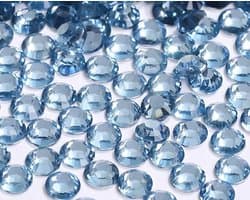 Strassteentjes, 3 mm, glittersteentjes, nagels, ronde kristallen, steentjes voor nagels, doe-het-zelf kunsthandwerk, kleding, telefoonhoesjes, schoenen, tassen (lichtblauw)