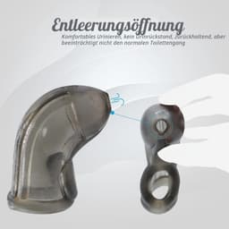 Penissleeve, keursheidskooi voor mannen, TPE, gebogen, SM, bondage — thumbnail 3
