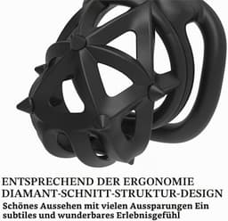 Intimiteitsspeelset met 3D-wafelstructuur, verwijderbare spikes en 4 penissteunen. — thumbnail 3