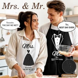 Mr & Mrs Cadeauset - Koppen Mokken Set - Cadeau Geven - 11-delig - 450 ml - Zwart Wit — thumbnail 2
