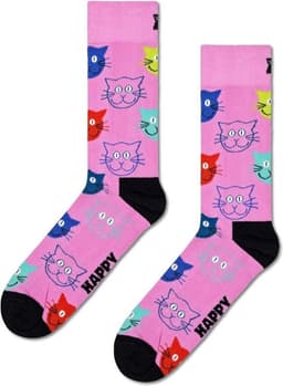3-Pack Kattensokken Cadeauset voor Heren en Dames - Mix van Vrolijke Motieven — thumbnail 3