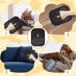 Handschoenen, kattenhandschoen, bonthandschoenen kat, kattenhandschoenen, vachtverzorging, kattenhaarverwijderingshandschoen, huisdierhaarverwijderaar handschoen voor hond en kat — thumbnail 3