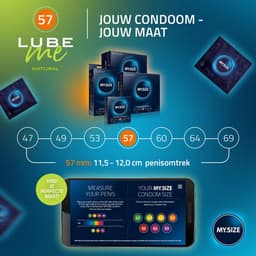 Voordeelverpakking MY.SIZE-condooms 57 mm, pak van 10 + MY.SIZE natuurlijk glijmiddel 100 ml + MY.SIZE-massagekaars — thumbnail 4