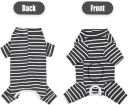 Herstelpak voor honden - bodysuit met lange mouwen na operatie, medisch huisdiershirt, onesie, ter bescherming van wonden, chirurgisch pak voor reu/vrouwelijke honden, puppypyjama voor kleine — thumbnail 5