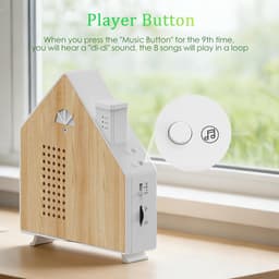Box met Sensor en Led-lampjes, Natuurgeluiden Sound Box met 8 natuurlijke geluiden, Ontspannend vogelgezang voor badkamer, spa, gasten, toilet en ontspanning, individuele volumeregeling — thumbnail 3