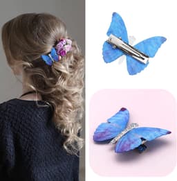 Haarspeldjes Mini Vlinder Barrette Vlinder Bobby Pin Decoratieve Mode Glitter Barrette Decoratieve Accessoires Voor Vrouwen Meisjes — thumbnail 2