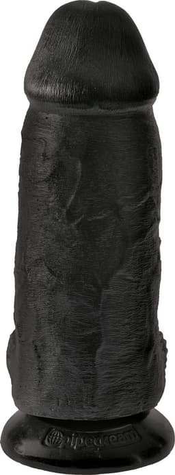 Pipedream King Cock - Zwarte Extra Dikke Dildo met Scrotum - 23 cm - Zwart — thumbnail 5