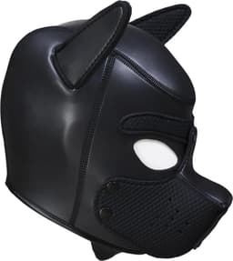 Neopreen Puppy Hood Zwart – Comfortabel hondenmasker voor puppy play XL — thumbnail 5