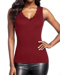Dames langslijf shirt met lange mouwen, sexy V-hals top met kant, basis slim fit, elegant voor dagelijks gebruik — thumbnail 1