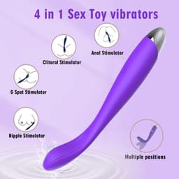 Daity G-spot Vibrator voor Vrouwen – Clitorale Stimulator met 10 Vibratiestanden – Waterdicht Seksspeeltje voor Vrouwen en Koppels – Paars — thumbnail 2