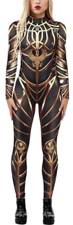 Skelet Jumpsuit Dames - Halloween Kostuum - Clubwear & Cosplay — thumbnail 1