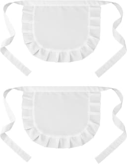 Witte Halfschortje voor Meisje en Vrouwen Cosplay Costume en Lolita Kleding — thumbnail 1