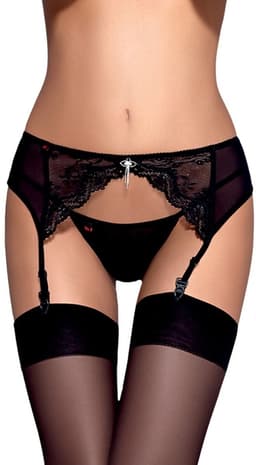 Obsessive - Charms Garter Belt & String Zwart L/XL — thumbnail 20