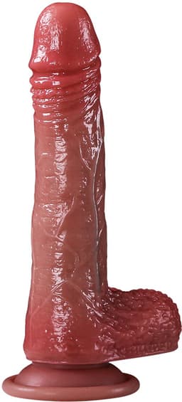 stotende en intens trillende - thrusting dildo. USB oplaadbaar - remote control - BIGGY — thumbnail 13