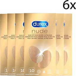 Durex Condooms Nude 10st - 6 Stuks - Voordeelverpakking — thumbnail 1