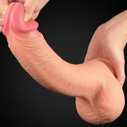 Lovetoy - Realistische XXL Dildo - 30.5 cm - Beige — thumbnail 10