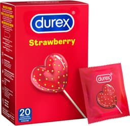 Durex Condooms Strawberry 20st - 2 Stuks - Voordeelverpakking — thumbnail 4