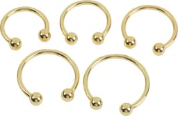Banoch | Glansring Betty Ø 40 mm | goudkleurige metalen eikelring | cockring — thumbnail 3