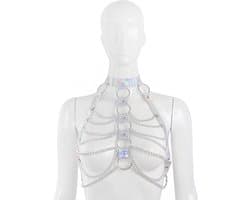 Fixxx - Kettingen Top - Lakleer - One Size - Reflection - Zilver