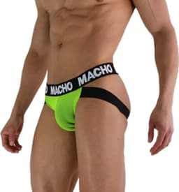 MACHO - MX28FA JOCK GREEN FLUOR M | EROTISCHE HEREN ONDERGOED | EROTISCHE JOCKSTRAP — thumbnail 1