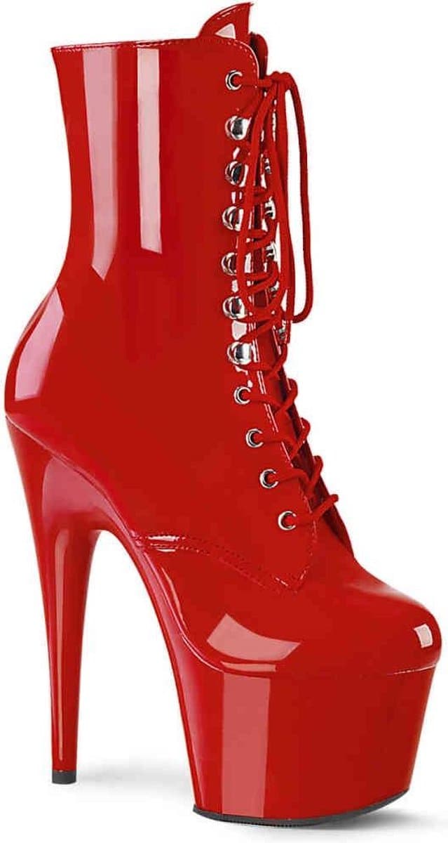 Pleaser Enkellaars -39 Shoes- ADORE-1020 Rood — afbeelding 1