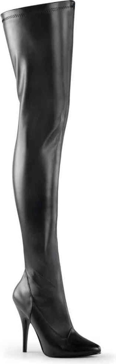 EU 46 = US 15 | SEDUCE-3000 | 5 Plain Stretch Thigh Boot — afbeelding 1