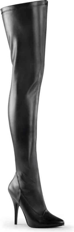 EU 46 = US 15 | SEDUCE-3000 | 5 Plain Stretch Thigh Boot — thumbnail 1