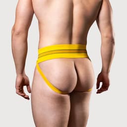 MM Sports The Original No. 10 Jockstrap 3 inch Multipack 1x Red + 1x Yellow + 1x Blue - MAAT S - Heren Ondergoed - Jockstrap voor Man - Mannen Jock — thumbnail 5