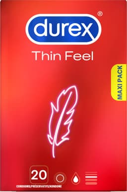 Condooms - Durex Condooms - Thin Feel - Extra Dun - 20 stuks — thumbnail 16