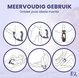 Toys Hub® Prostaat Vibrator PRO met Afstandsbediening - 11 Vibraties – Dubbele Stimulatie - Anaal Dildo - Plug - Stimulator - Massager met Cockring - Prostaat Dildo - Vibrators voor Mannen - Sex Toys Couples & Koppels — thumbnail 7
