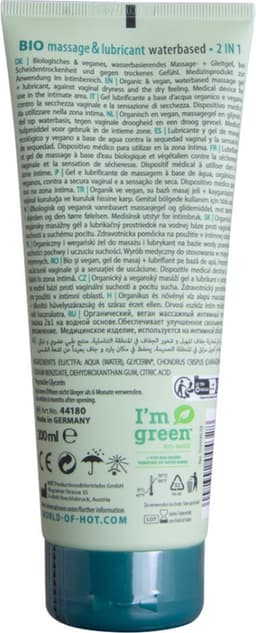 Hot Bio 2 In 1 Waterbasis Glijmiddel En Massagegel — thumbnail 6