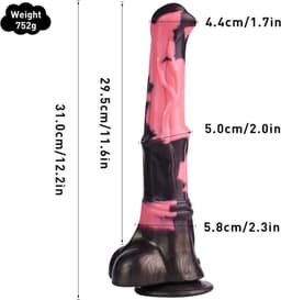 Mega Dildo - Grote Dildo - Dikke Dildo - Extreme Dildo - Anaal Groot - Reusachtige Dildo XXL - Buttplug XXXL Monster Dildo - Fantasy Dragon Dildo - Animal dildo - Anaal Groot - Zuignap - met Spuitfunctie — thumbnail 4
