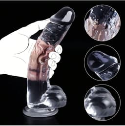 Oneay XXL Realistische penis met sterke zuignap, unisex speeltje, anaalplug, seksspeeltje voor stellen, anaalpenis voor mannen/vrouwen/homoseksuelen, seksspeeltje voor volwassenen of seksspeeltje voor beginners. — thumbnail 1